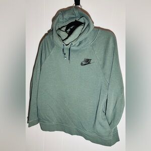 Nike Sage Green Pullover Hoodie • Logo • Size L